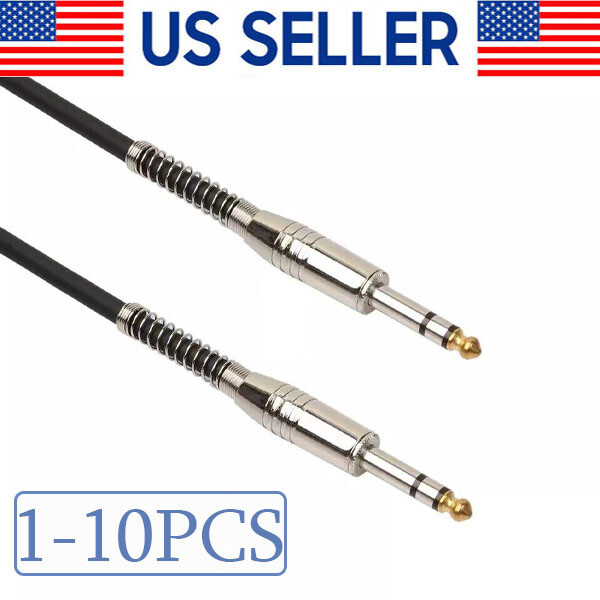 6ft NOISELESS Electric Guitar Bass Cable Pedal AMP Cord 1/4