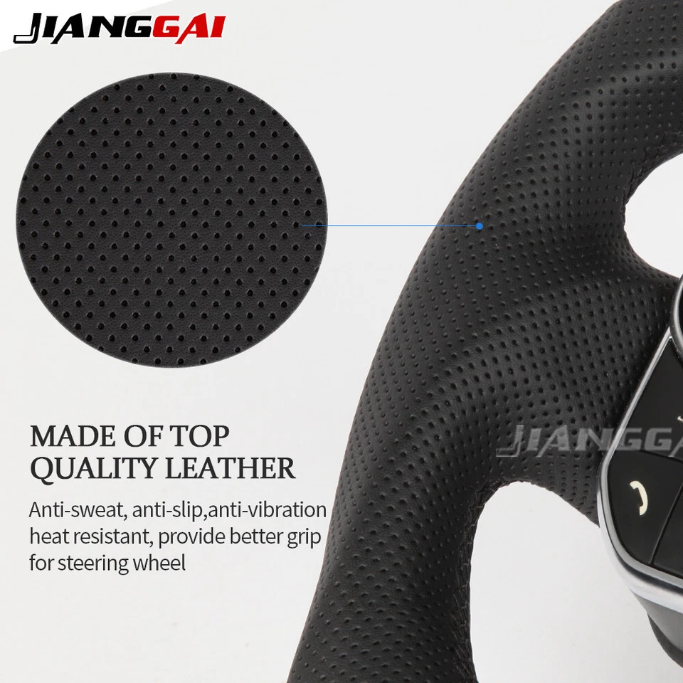 Volante de fibra de carbono apto para Land Rover Range Rover Sport 2014-2022 Foto 4 de 4