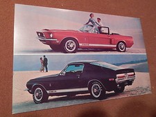 Nos 68 Mustang Shelby Cobra Gt 350 500 Sales Mailer Brochure 1968 Ford Issue Nos 68 Mustang Shelby Cobra Gt 350 500 Sales Mailer Brochure 1968 Ford Issue