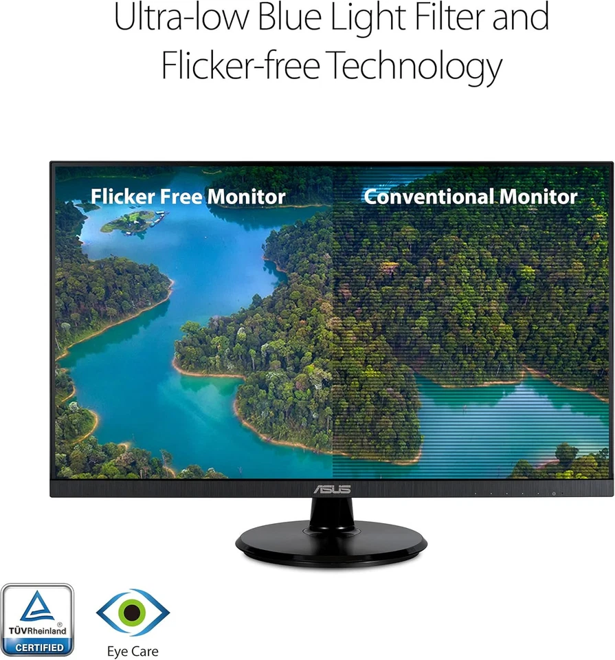 ASUS 27” 1080P Monitor (VA27DQ) - Full HD, IPS, 75Hz, Speakers, Adaptive-sync - Image 4 of 4