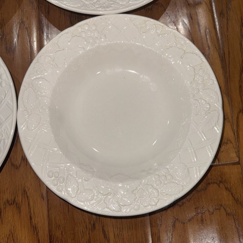 Set 4 MIKASA dessert fruit Large Rim bowls Bowl English Countryside White DP900 - Picture 5 of 19