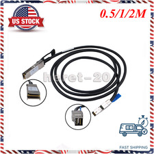 12Gbps QSFP SFF 8436 to Mini SAS SFF 8644 External Mini SAS Cable 0.5/1/2Meters