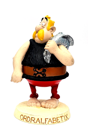 Paire De Figurines Astérix Et Obélix En Résine - Bras Croisés & Mains Dans Le Dos