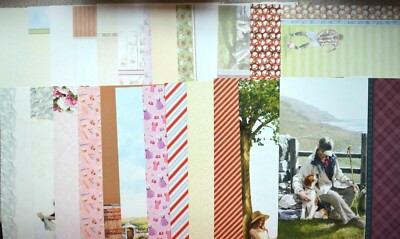 Hunkydory 24 x A4 Blatt doppelseitige Trägerpapiere & Einlagen NEU