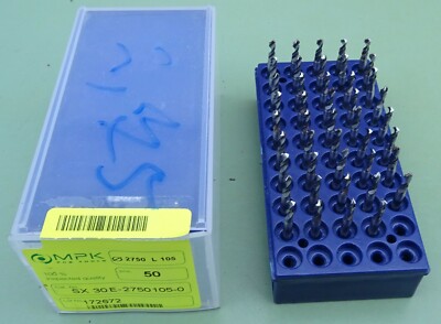 44 VHM MPK Vollhartmetall Spiralbohrer Ø 2,75mm Mini Micro Bohrer Mikrobohrer HM