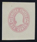 CKStamps: US Cut Square Stamps Collection Scott#U63 Unused H NG Crease
