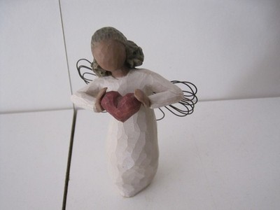 Willow Tree Figur mit Liebe Susan Lordi 2006 rotes Herz