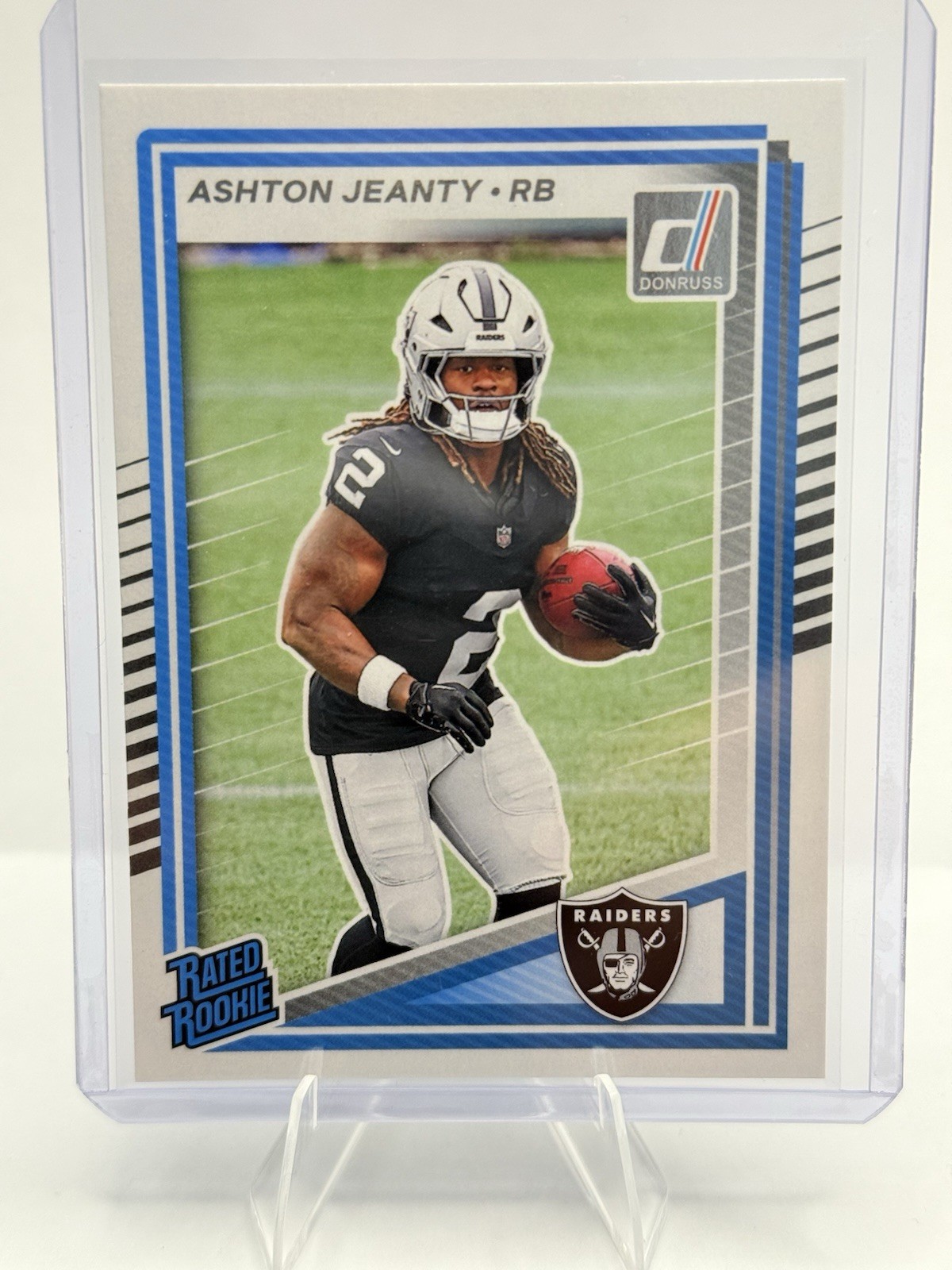 2025 Donruss Ashton Jeanty Rated Rookie #305 Las Vegas Raiders