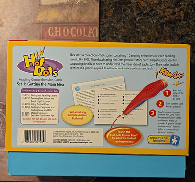 Educational Insights Hot Dots Main Idea Cards Set 1 Gr 2-6 EI-2790