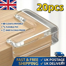 20Pcs Silicone Corner Protectors Transparent Safety Edge Guards Child Safety Cov