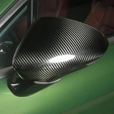 Carbon Fiber Add-on Mirror Cover for Porsche Panamera 971 17-24 w/o Lane Assist