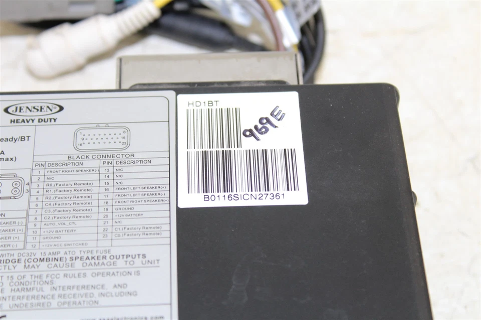 JENSEN ESTÉREO MP3 BLUETOOTH SIRIUS XM HARLEY ELECTRA GLIDE ROAD STREET 1998-2013 Foto 3 de 4