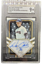 2023 Topps Diamond Icons Will Clark Icons of the Diamond Autograph /25 SGC 9