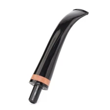 MUXIANG 3mm Bent Taper Stem Mouthpiece For Briar Wooden Tobacco Pipe Curved Stem