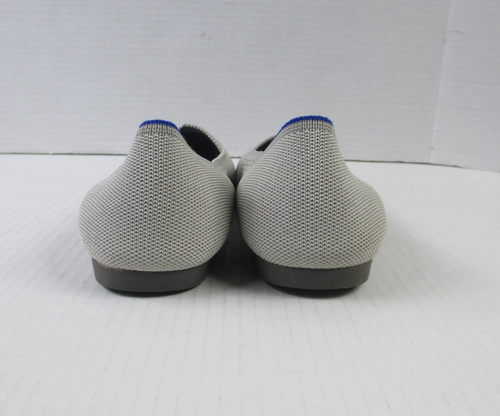 Rothy’s Silver The Point Toe Ballet Flat Slip-On Soft Fabric Women’s Size W10.5 - Picture 5 of 9