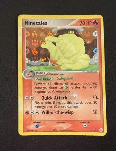 Ninetales EX Hidden Legends Reverse Holo 22/101