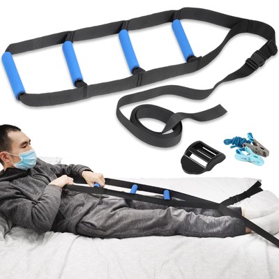 Bed Ladder Assist,Pull up Helper and Sit up Helper 4 Handle Grips,Bed Rail As...
