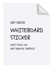 Dry Erase Sheets - 6 A4 Sheets - Adhesive Whiteboard Wallpaper Decal - White ...