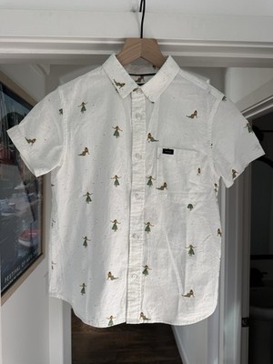 Ripe Curl Boys, Button Down Shirt, Hula Girl, Size S