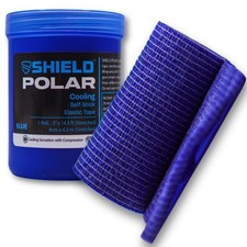 Shield Polar   Instant Cold Compression Wrap  2.75 Inch x 3.6 Inch, Blue