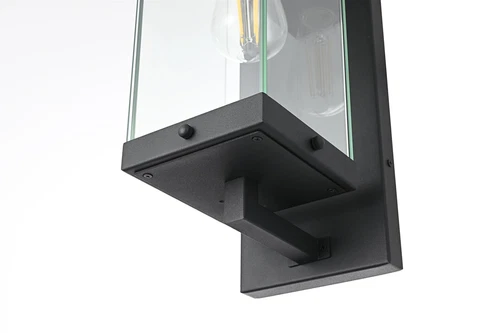 Elegant Lighting Julien 6" Outdoor Wall Sconce in Black - Picture 6 of 8