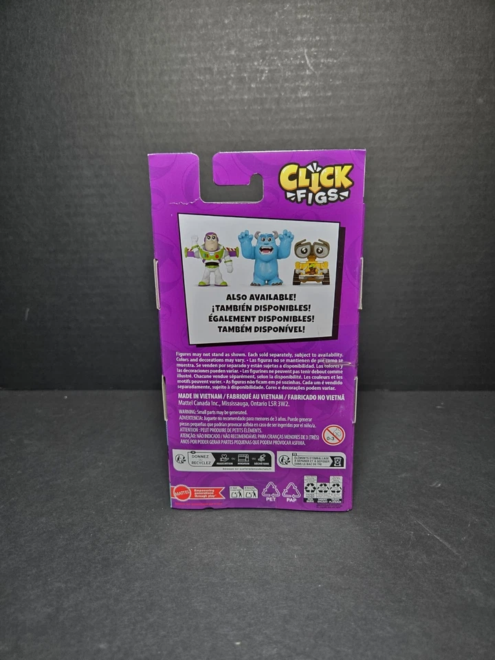 Figura de Sulley de monstruos de figuras click de Disney Pixar haz clic para cambiar figura 2 poses Foto 3 de 4