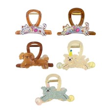Dog/Cats Claw Clip Cartoon Animal Hair Claw Clip Women Hair Clamp for Hairstyle