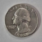 1962 D Washington Quarter - Circulated- Good Condition