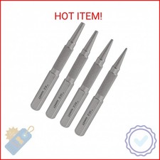 Suiwotin 4pcs Nail Setter Punch, 1/32 1/16 3/32 1/8 Inch Center Punch Set, Nail
