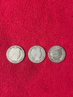 US Barber Half Dollars -  3 Coins   - Fine Silver - Fine Details - White Glove
