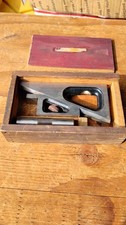 Starrett No. 599 Machinist Precision Planer Shaper Gage Tool Wood Case USA