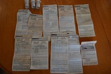Vintage SHURE M93E N44 N31E N32 M55E M91E M75-6 Cartridge Capsules Brochures