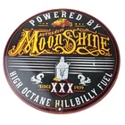 Vintage Moon Shine Sign - Hot Rod Hillbilly Fuel Octane Gas Porcelain Sign