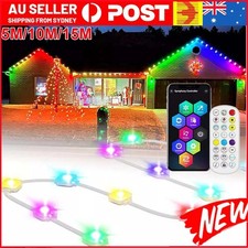 5M-45M Permanent Outdoor String Lights Bluetooth Waterproof RGBIC LED Eaves Lamp