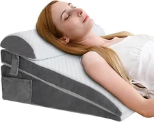 2PCS Wedge Pillow for Sleep Apnea,Wedge Pillow for Acid Reflux,Independent Memo