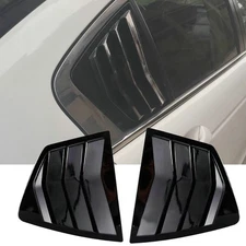 2Pcs For Honda Accord 2008-13 Gloss Black Side Window Louver Shutter Cover Trim
