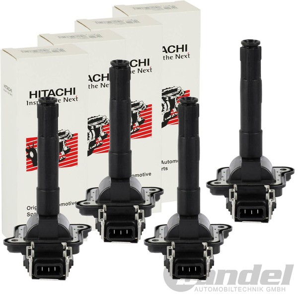 4X Astemo Hitachi ZÜNdspule FüR Audi A3 A4 A6 VW Bora Golf 4 Seat Leon Skoda 1.8-image