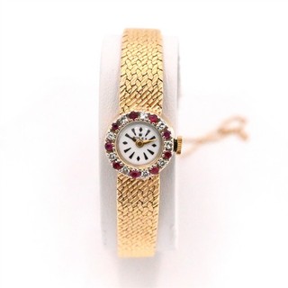 VINTAGE LADIES ROLEX PRECISION 1400 MANUAL WIND WRISTWATCH 14K YELLOW GOLD