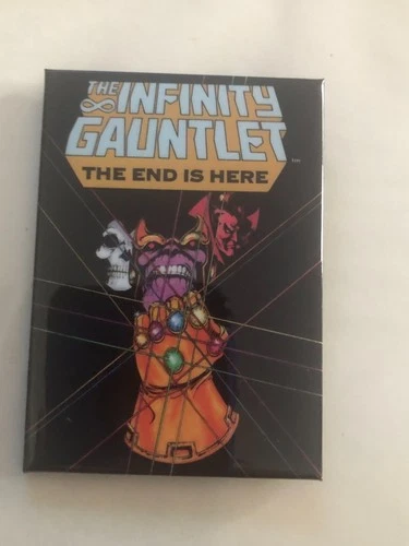 Vintage 1991 Marvel Comics THE INFINITY GAUNTLET The End Is Here Button Pinback
