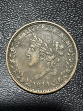 1841 Hard Times Token Specie Payments Suspended May 10, 1837 -Liberty Head-HT 70