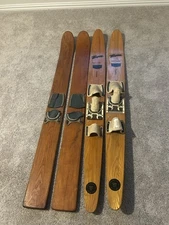 Thompson Gold Crown Concave Water Skis White Ash Pair + Bonus Pair