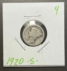 1920 - S - 10C Mercury Dime / Early Years 90% Silver Coin. Rough Circ.