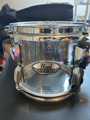 Pearl 8  X 7  Crystal Beat Tom mit Schutzhülle. Leichte Beschädigung