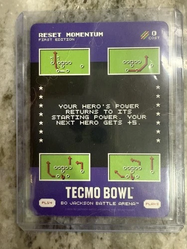 Reset Momentum 0 Cost 🌭Tecmo Bowl Bo Jackson Battle Arena PL14 SSP