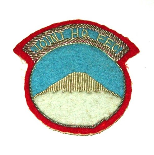 STUNNING ORIGINAL 1950's JAPANESE MADE BULLION JOINT HQ FEC PATCH OFF UNIFORM!