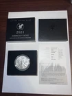 2021-W American Silver Eagle 1 Oz. Uncirculated Coin / ASE & OGP & COA