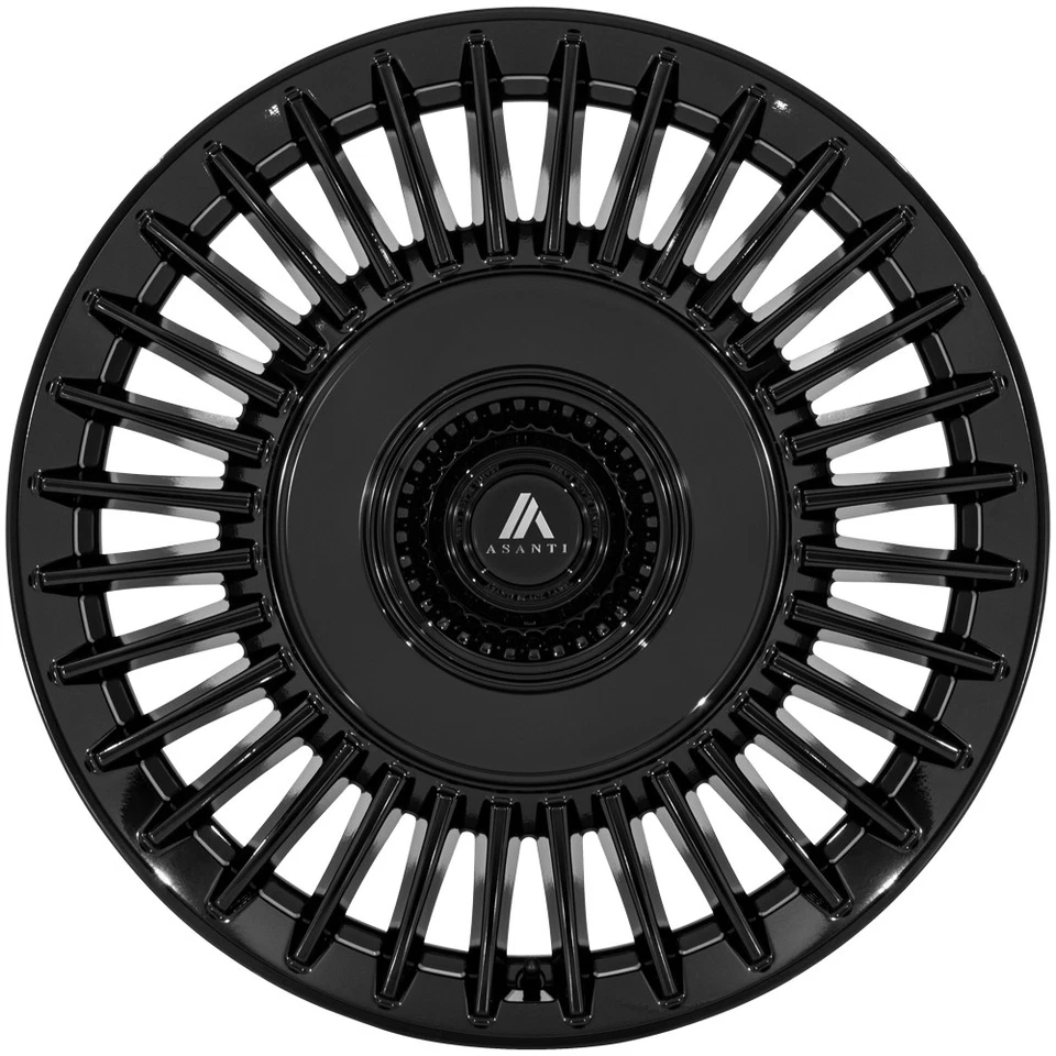 Asanti ABL 40 Tiara 20x10.5 5x112/5x4.5" +40mm Gloss Black Wheel Rim 20" Inch Foto 3 de 4