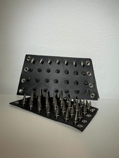 Unisex Black Metal Spiked Gauntlets/Bracers/Cuffs