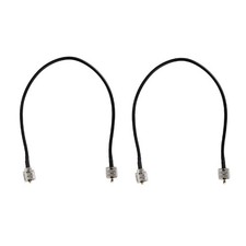 2pcs Coaxial Antenna Adapter Cable UHF Male PL-259 To UHF Male PL-259 Low Lo BL
