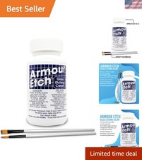 Armour Etch Glass Etching Cream Kit - Create Permanently Etched Designs - 10o...
